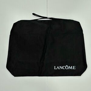 Lancôme Black Cosmetic/Travel Tote Bag with white logo - 13” x 18.5”